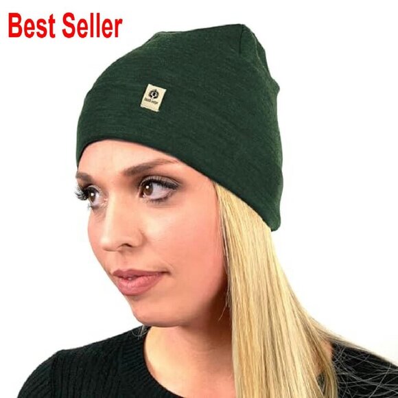 Merino Wool Cuff Beanie Hat Classic Minimal Chic Winter Essential Cozy main image 5